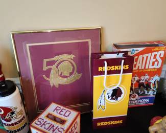 Redskins/Terps/Steelers memorabilia