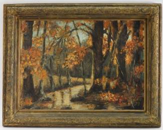 Selden Fox Forest Landscape Painting