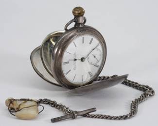 C1897 Elgin Coin Silver Pocket Watch
