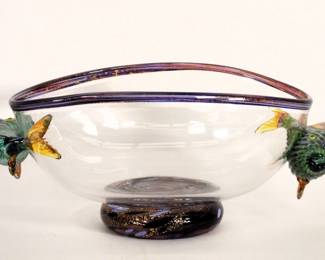 Thomas Glenn Art Glass Fish Bowl
