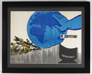 1984 USSR Anti-NATO Propaganda Poster