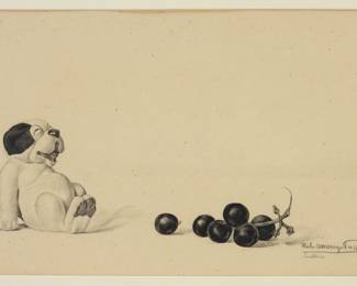 Italo Passani Cartoon Dog Illustration Drawing