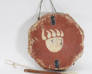 Native American Painted Hand Drum