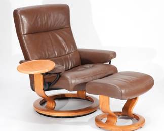 Stressless Ekornes Reclining Chair & Ottoman