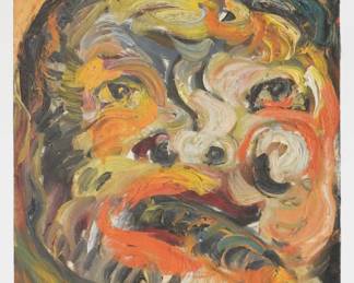 After James Ensor Abstract Man Portrait Painting