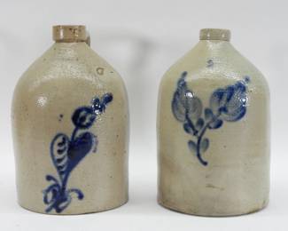 2PC Whites Utica & Other 2 Gallon Crock Jugs