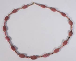 14K Gold & Hardstone Bead Necklace