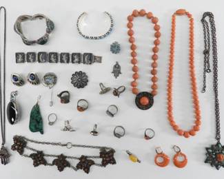 Collection of Asian & American Tribal Jewelry
