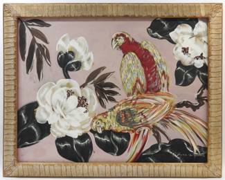 Zara Ellwood MCM Parrots Painting