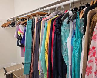Womens clothing also in great condition.  Sizes are small and extra small! Lots of designer names .