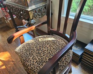 One of the arm chairs. 