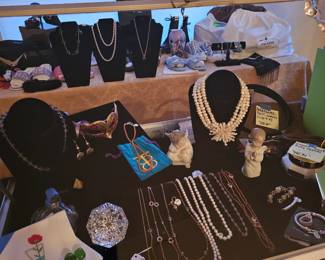 Lots of jewelry pieces. Designer pieces as well as pearls!
