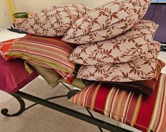 Several Accent Pillows for the home.