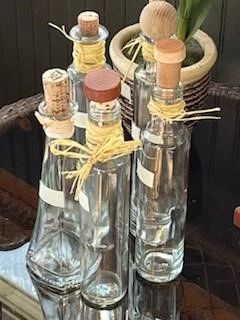 Assorted tall bottles