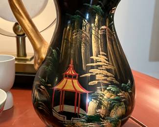 Beautiful Chinese hand painted porcelain pitcher