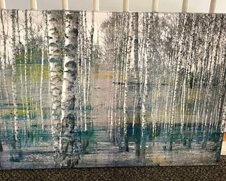 White birch oil on canvas