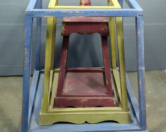 Wood 3 Tier Stackable Shelf/Display, 50.5" x 19" x 19"