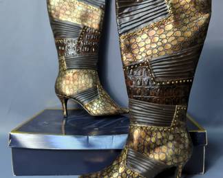 Midnight Velvet Lady's Knee High Boots, Size 10M