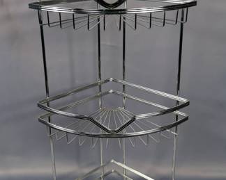 NSF Metal Wire Storage Rack, 78" x 48" x 18", Needs Assembly And Three Tier 25" Tall Corner Shelf