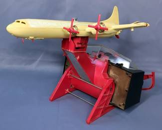 Remco Industries Battery Operated Flying Fox Plane Controller Toy Jet Prop Airliner, Missing Stickers And Battery Cover