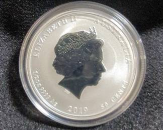 2019 Australian Fifty Cent 1/2 Ounce Silver Year Of The Pig Coin