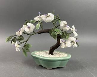 Lot 10 | Glass Bonsai/Orchid Tree