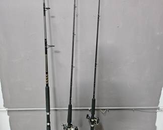 Lot 376 | Three Fishing Poles