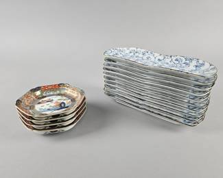 Lot 151 | 5.5" Japanese Arita Ware Sushi Plates & More!