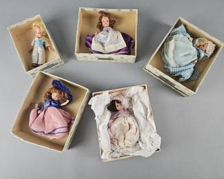 Lot 520 | 5 Vintage Storybook Dolls