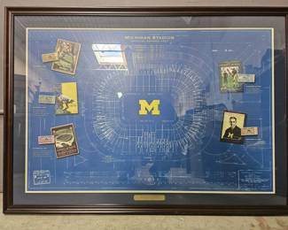 Lot 329 | Commemorative Michigan Stadium Blueprint