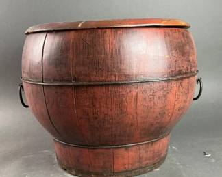 Lot 238 | Antq or Vtg Chinese Rice Container