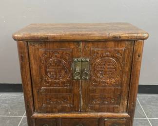Lot 280 | Antique Qing Dynasty Elm Wood Cabinet