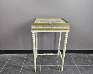 Lot 247 | Vintage Dressing Table w/ Signed Artwork