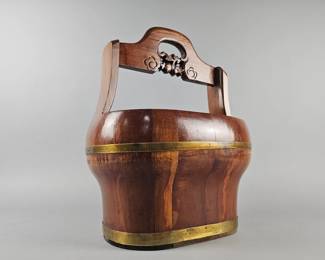 Lot 169 | Antique Chinese Wooden Water Bucket