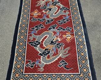 Lot 383 | Vintage Tibetan Dragon Rug
