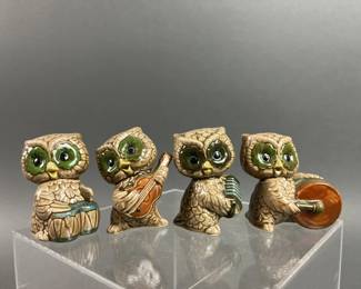 Lot 27 | Vintage MCM Porcelain Owl Band