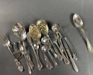 Lot 379 | Sterling & Silverplate Flatware