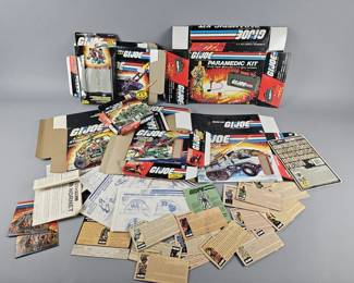 Lot 133 | G.I. Joe Boxes, Manuals & Code Name Cutouts