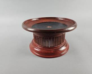 Lot 230 | Vintage Burmese Lacquered Offering Plate