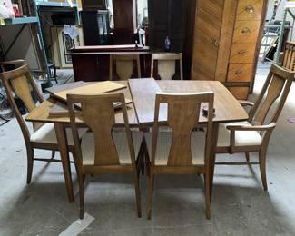 Lot 132 | MCM Wood Dining Set Kent Coffey?