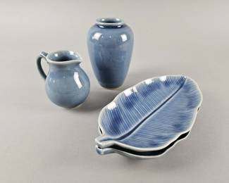 Lot 140 | Vintage Siam Celadon Leaf Trays & More!