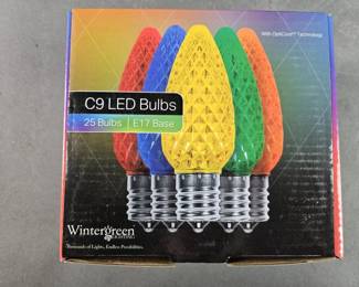 Lot 480 | Wintergreen Multicolor C9 LED Bulbs