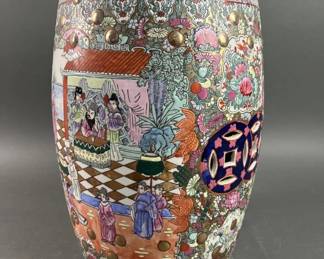 Lot 17 | Chinese Famille Rose Medallion Stool