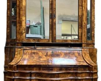 Lot 5 | 18th C. Italian Rococo Style Oyster Burl Secretary