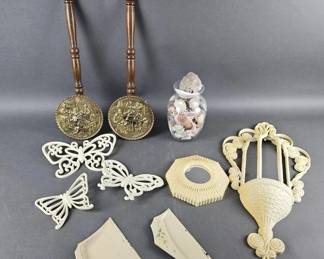 Lot 49 | Vintage Tin Dust Pans, Brass Bed Warmers & More!