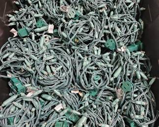 Lot 477 | Large Bin of White Christmas Lights