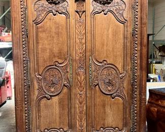 Lot 6 | Antique Wood Carved Wardrobe