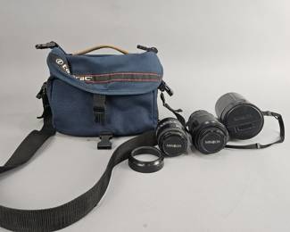 Lot 323 | Minolta Camera Lenses and Tamrac Case