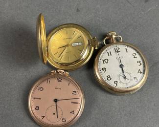 Lot 4k | 3 Vintage Pocket Watches