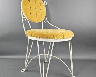 Lot 100 | Vintage Mustard Upholstered Vanity Chair